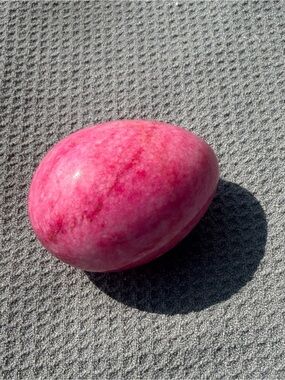 Pink Rose Stone Egg